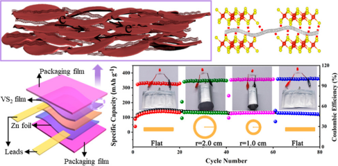 Rose-like VS2 Nanosheets Chemically Anchored on Carbon Nanotubes for Flexible Zinc-Ion Batteries with Enhanced Properties